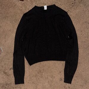 H&M Black Long Sleeve Top
